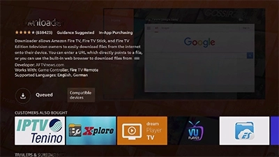 Fire TV: instala la aplicación de descarga